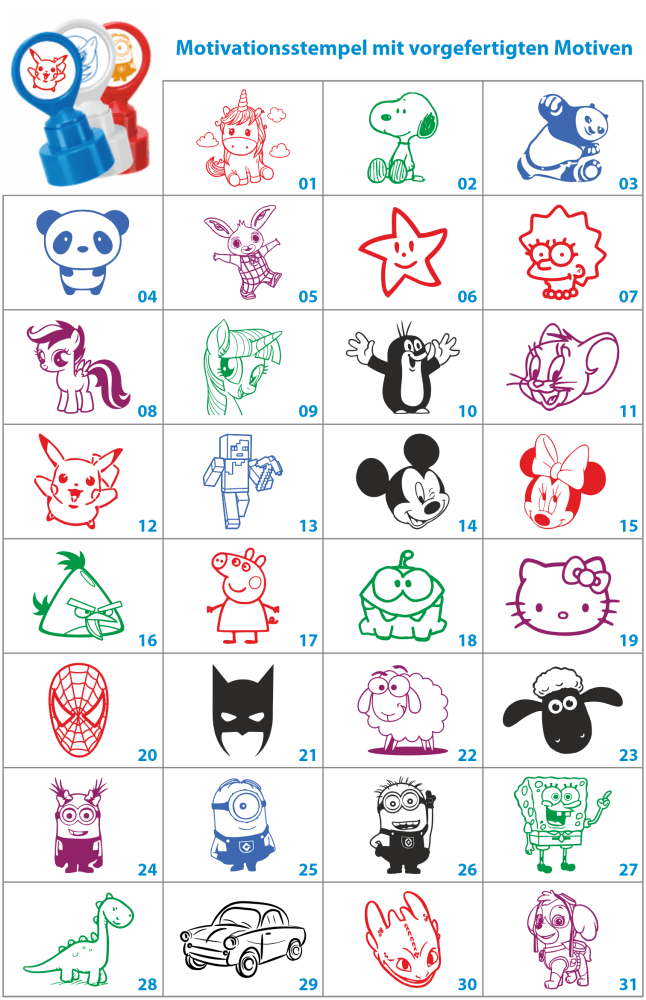 Motivationsstempel COPY COLOR || 4stempel.de