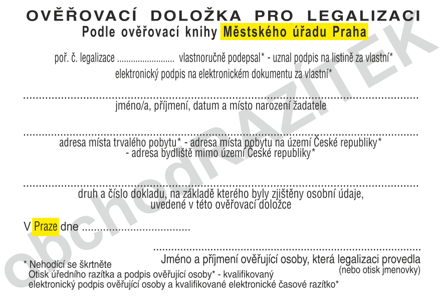 legalizační razítko 2022 || obchodRAZITEK.cz